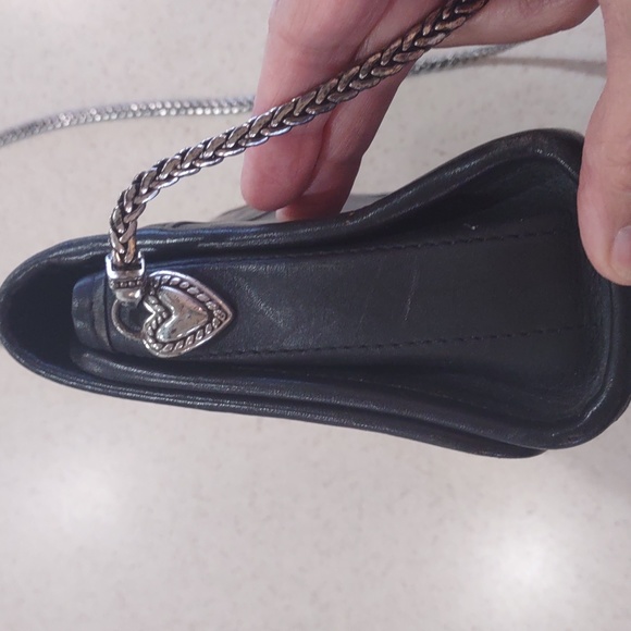 Brighton Black Leather Crocodile Embossed Crossbody Bag - Picture 15 of 16